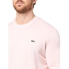 Lacoste Men's Long Sleeve Crew Neck Regular Fit Sweater, Flamingo,