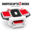 Rechargeable 2 Deck Automatic Card Shuffler, 1200mAh Cordless Electric Card