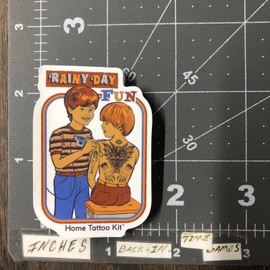 Sm. Glossy Rainy Day Fun Adult Humor Sticker For Skateboard Guitar Phone Mat73
