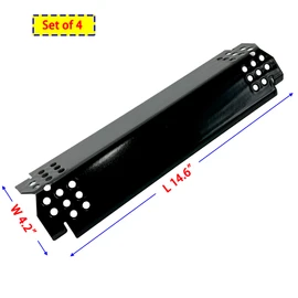 Direct Store DP148 4pk Heat Plates for Nexgrill 720-0830H, 720-0864, 720-0864M Gas Grill, Porcelain Steel Grill Heat Shield Tent, Burner Cover, Flame Tamer for Home Depot Nexgrill 4 Burner 720-0830H