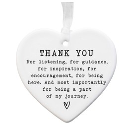 Ceramic Thank You Keepsake Gift Sentimental Gift For Best Friend | Mentor | Family | Female Gift For Her | Friendship Present