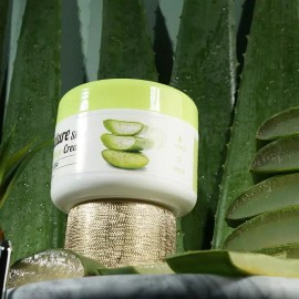 매끈한피부결 영양공급 병풀 알로에 마사지크림 300ml Smoother Skin Nutrition Supply Wormwood Aloe Massage Cream 300ml