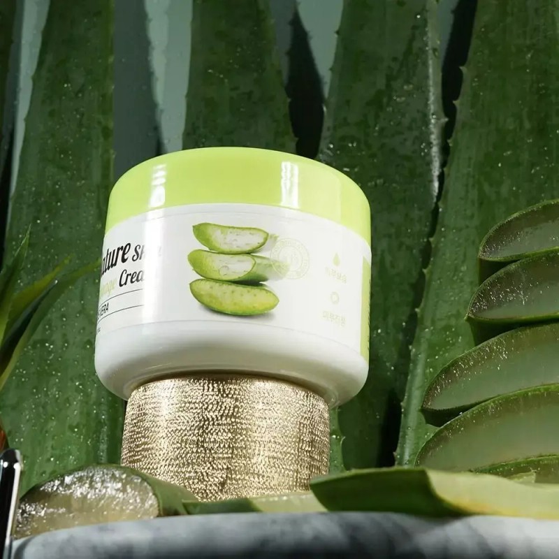 매끈한피부결 영양공급 병풀 알로에 마사지크림 300ml Smoother Skin Nutrition Supply