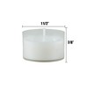 Stonebriar 48 Count White Unscented Smokeless Long Burning Clear Cup