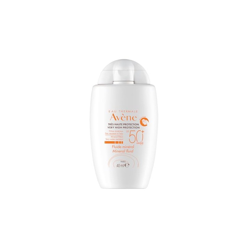 AVÈNE Fluido Mineral FPS50+ Protector Solar Rostro Piel Intolerante 40