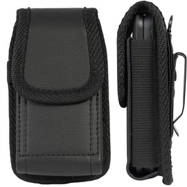 Funda universal para Kyocera DuraXV Extreme E4810, DuraXV LTE E4610, DuraXE Epic E4830, DuraXTP, DuraXV Plus, DuraXA - Funda de piel sintética negra c