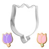 Tulip Flower Cookie Cutter Set 3.5 Inch Flower Biscui Cookie