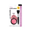 L.A. COLORS Blusher & Deluxe Brush (carded), Mink CBC143