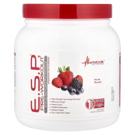 Metabolic Nutrition 2 X Metabolic Nutrition, E.S.P. Pre-Workout, Fruit Punch, 300 g