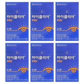 Chong Kun Dang iClear Eye Love Lutein 20mg 30 capsules 6 boxes Cha Inpyo Lutein / 종근당 아이클리어 눈사랑 루테인 20mg 30캡슐 6박스 차인표 루테인