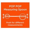 Mobi POP - Cucharas medidoras de silicona, color blanco y