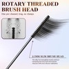 2PCS Ultra-Fine Lengthening Waterproof Quick-Dry Mascara, Iron Wand Mascara, Waterproof
