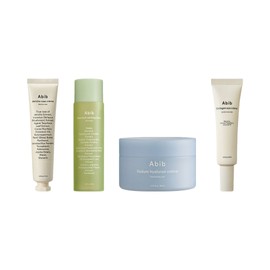 Aviv Signature Skincare 4-piece set (Houttuynia cordata toner + Resurrection plant cream + Hyaluronic cream + Collagen eye cream) Soothing moisturizing nutrition elasticity care / 아비브 시그니처 스킨케어 4종 세트 (어성초토너 + 부활초크림 + 히알루론크림 + 콜라겐아이크림) 진정 보습 영양 탄력 케어