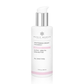 Gel Crema Iluminador Original Para La Piel - 200 Ml / 7.76 Onzas Líquidas - Para Cuello, Rostro, Axilas, Codos Y Zonas Íntimas. Gel Iluminador Para Unificar El Tono De La Piel.