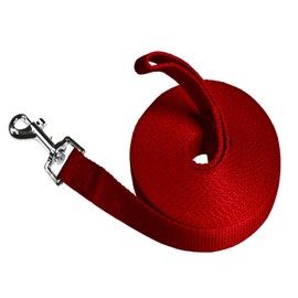 TGRexha Training Leash for Dog 15ft 30ft 50ft, Long Puppy Lead Leash for Small/Medium/Large Dog Training, Backyard Play, Camping, Recall Training 15ft/Red