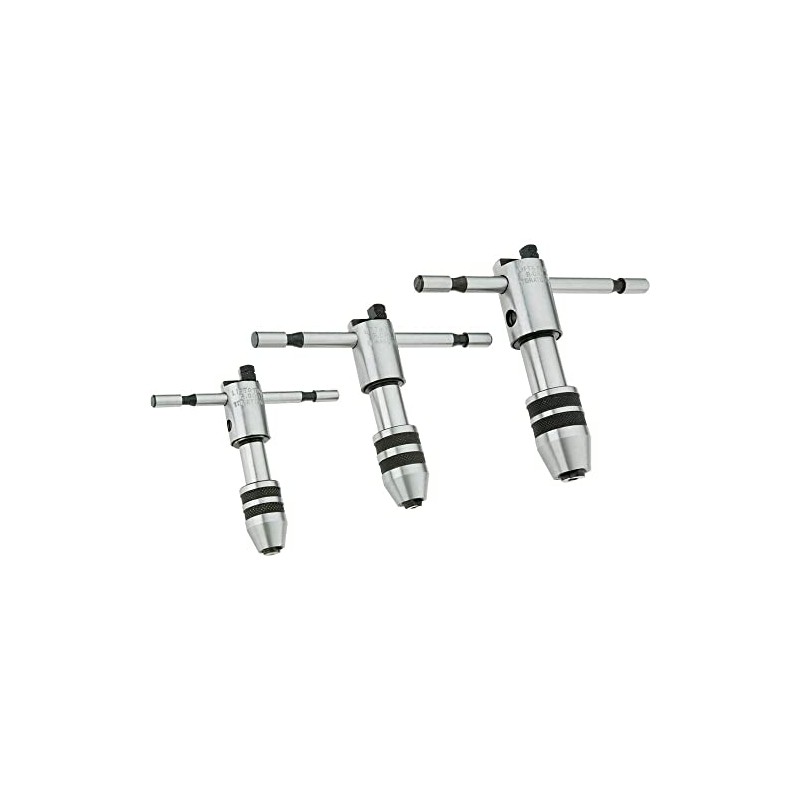 Grizzly Industrial H2725 - Ratchet T-Handle Tap Wrench - Set