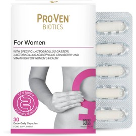 Pro-Ven Probiotics For Women 17.5 Billion CFU + Vitamin B6 Formulated for Vaginal Flora Lactobacillus and Bifidus with Cranberry Capsules - 30 Day Supply (Packaging May Vary)