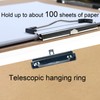 Acocony 11x17 Clipboard Three Clips with Metal Corners 2-Pack