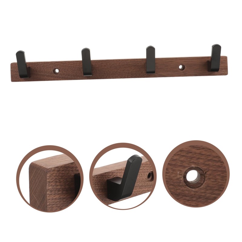 OUNONA Coat Rack for Wall Hook Coat Wall Mounted Coat