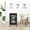 Ilyapa Metal Double Sided Swinging Chalkboard Sign - 22x37 inch