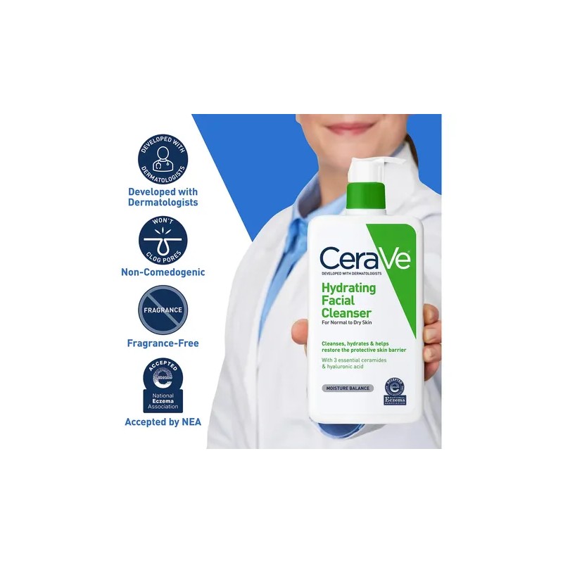 Cerave Limpiador Facial Hidratante Sin Espuma 562 Ml