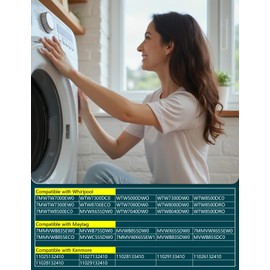 W10581874 Washing Machine Drain Pump Fit for Maytag/Kenmore/Whirlpool Washer Drain Pump Replacement 7MWTW7000EW0 7MWTW7300EW0 7MWTW8500EC0