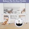3-Panel Free Standing Dog Gate with 4 Suction Cups, 60