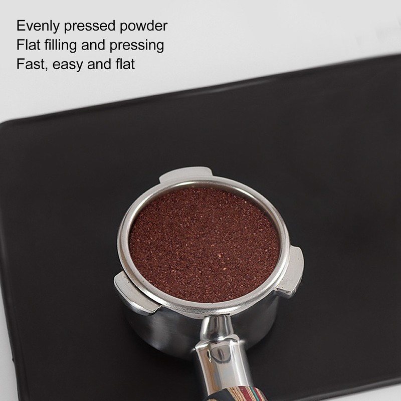 Colorful Wood Coffee Flat Tamper Stainless Steel Base Powder Hammer