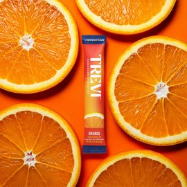 TREVI ™ Electrolitos sin azúcar - Sobres de bebida hidratante en polvo - 28 unidades - Naranja