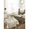 Emma Barclay Spring Embroidered Tray Cloth in Cream - 12x18