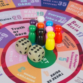 Drinking Games for Adults, Drink Up Board Game, Funny Party Interactive Drinking Games Mat, Wild Bachelorette Party Games & Girls Night, Birthday, Family Play or Any Occasion(Age 21+, 2-8 Players)