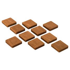 Wooden Refrigerator Magnets, Decorative Magnets, Office Magnets, Square Fridge Magnets. Brown Medium Size