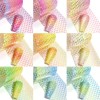 Sirena Uñas Foil 10 Tiras 20 Cm Cu,bolsa Celofán Agua