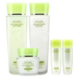 3W Clinic Snail Moist Control 3-piece set / 3W클리닉 스네일 모이스트 컨트롤 3종 세트