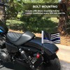 Motorcycle Flag Pole Mounts Fold Down 90° With Thin Blue