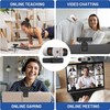 Nolansend 4K Webcam, Auto-zoom,with remote control,Privacy Cover, White Balance, Webcam