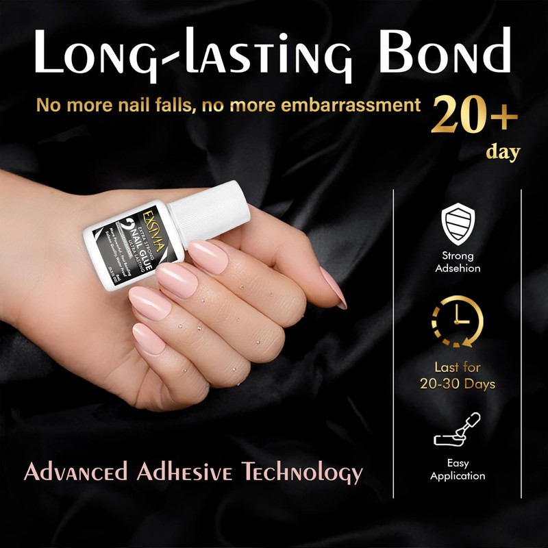 Super Strong Nail Glue for Press On Nails, Acrylic Nails