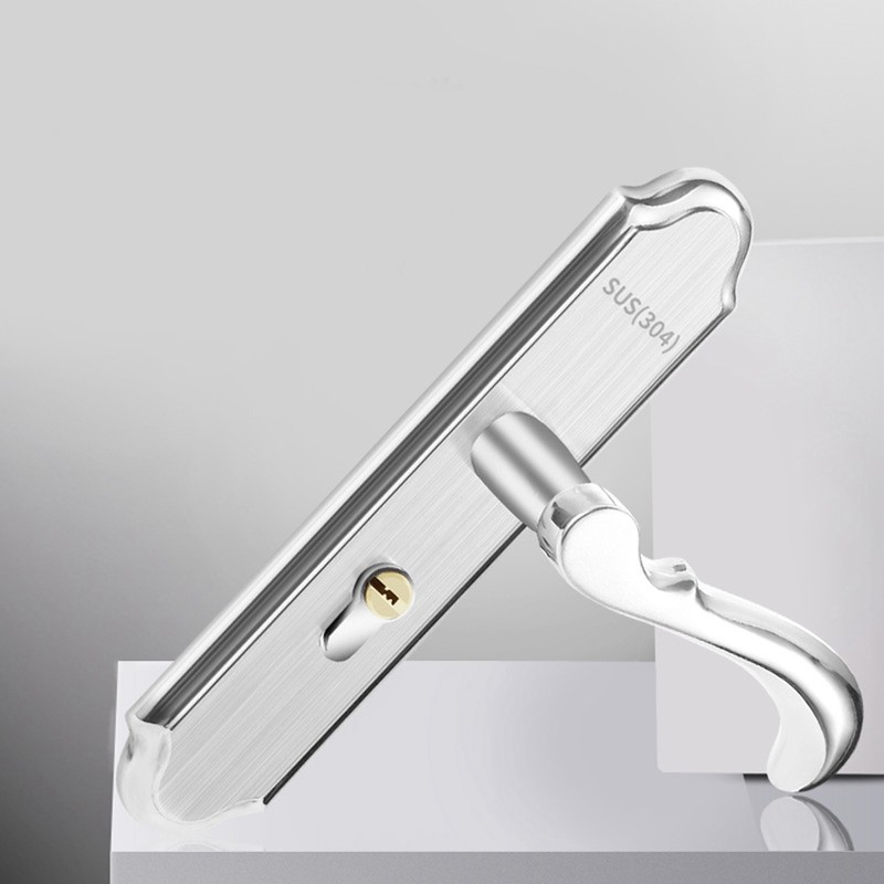 Stainless Steel Handle Door Lock Mechanical Magnetic Security Entry Lever