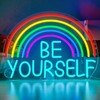 Horseneon Be Yourself Neon Light Sign Rainbow Neon Sign
