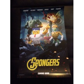 SDCC 2014 SPONGEBOB THE SPONGERS 13"x20" POSTER EXCLUSIVE NICKELODEON PATRICK