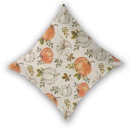 Sunshineyan Fall Pillow Covers 18 x 18 Inch Set of 2, Autumn Pumpkin Maple Leaf Decorative Throw Pillow Covers Outdoor Farmhouse Thanksgiving Pillowcase Linen for Home Couch Sofa