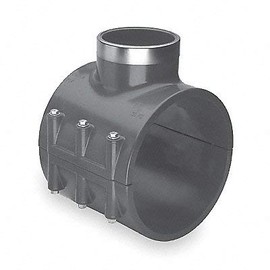 Saddle Clamp, Pipe 4 In, Outlet 2 In