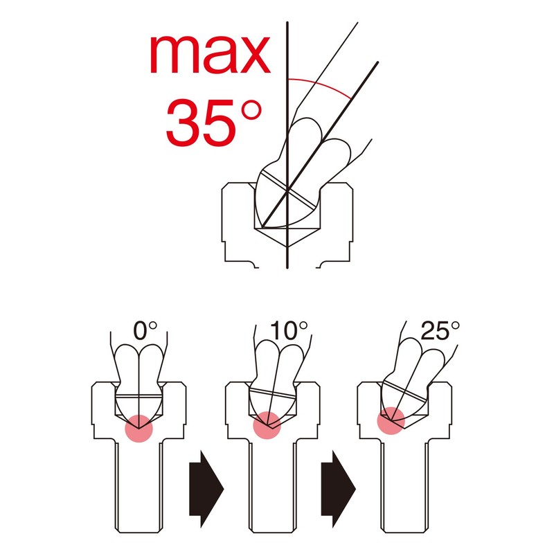 Vessel B-5400BP Power Grip Ultra Ball Driver 0.06 inch (1.5