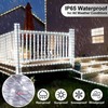 SFNDOU 33FT 100LED Solar Rope Lights Outdoor Waterproof, White Solar