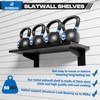 BOBIBAN 4 Pack Slatwall Shelves, Heavy Duty Metal Slat Wall