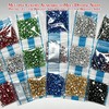 Flatback Rhinestones 10000PCS, 20 Colors 3mm Resin Gems for Nail