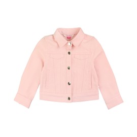 RuffleButts Pink Stretch Denim Jacket - 3T