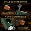 XIFEI Torch Lighter with Triple Jet Flame, Cigar V Cutter,