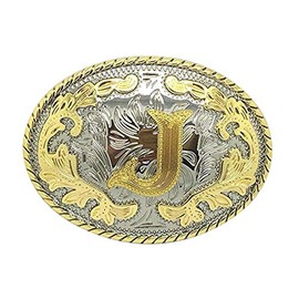 Bai You Mei Western Style Cowboy Gold Initial Letters Belt Buckle For Men J