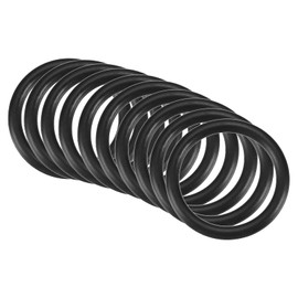 QUARKZMAN Nitrile Rubber O-Ring Rubber Seal 28 mm x 22 mm x 3 mm for Tap Plumbers Repair Seal Connection, Black Pack of 10
